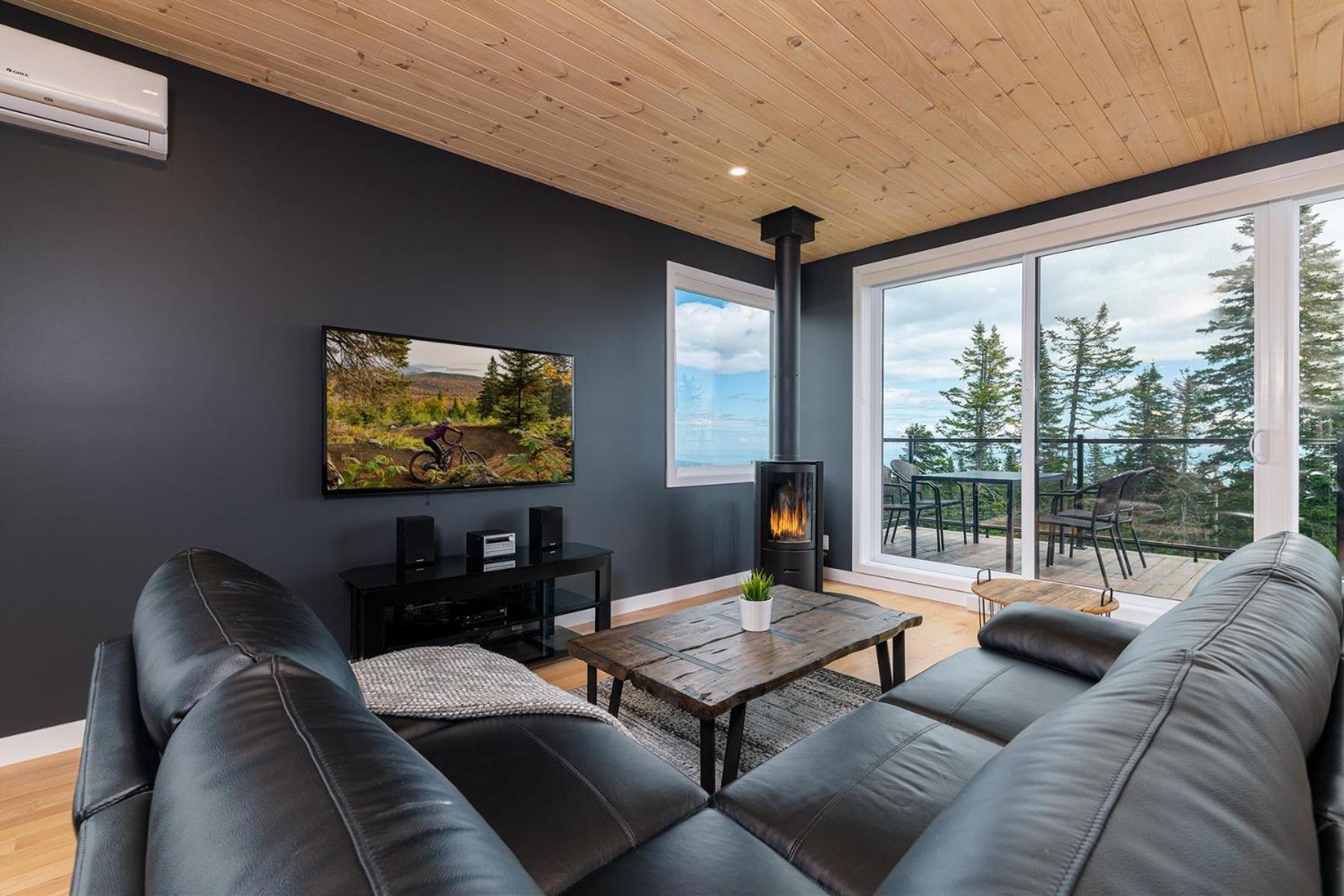 Les Chalets Du Massif De Charlevoix Петіт-Рів'єр-Сен-Франсуа Номер фото