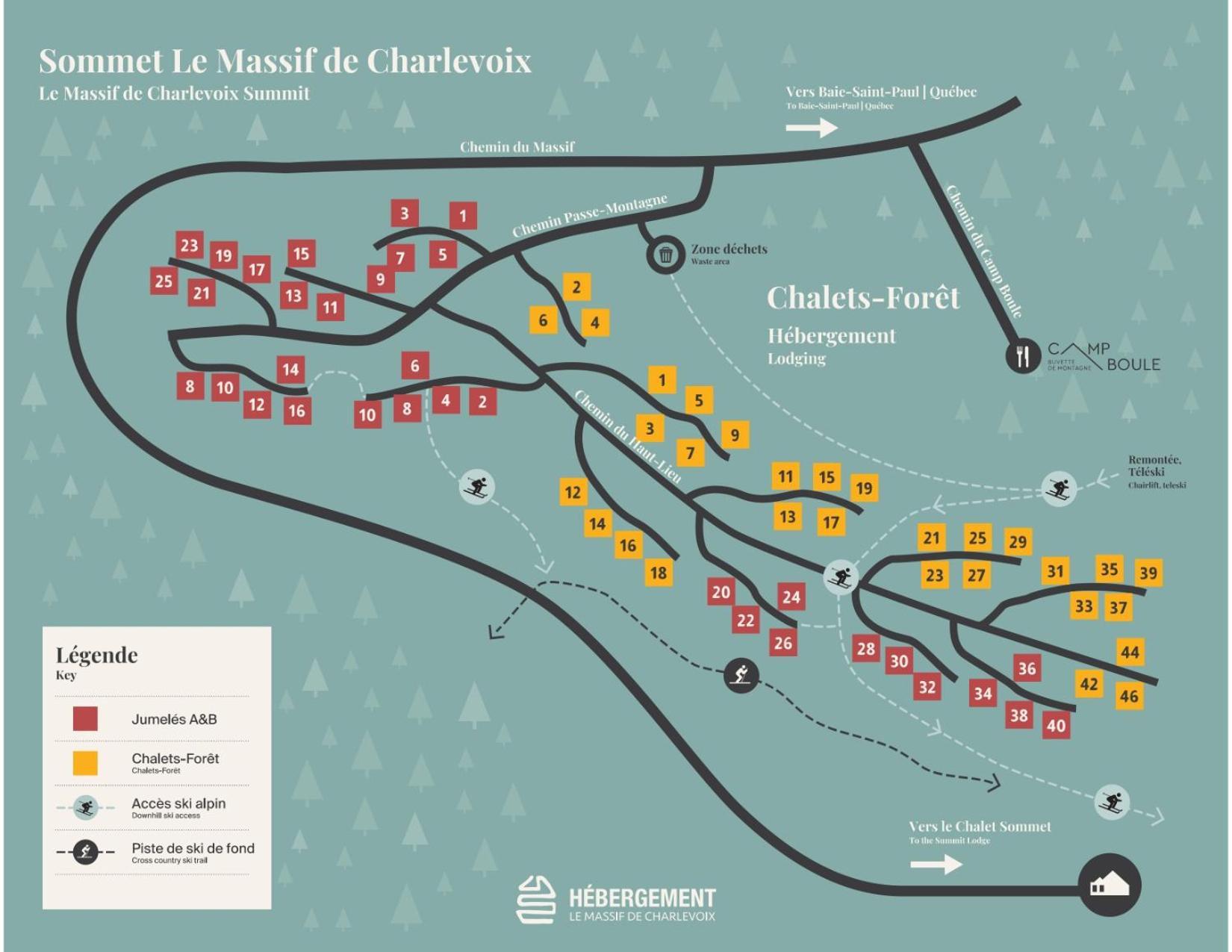 Les Chalets Du Massif De Charlevoix Петіт-Рів'єр-Сен-Франсуа Екстер'єр фото